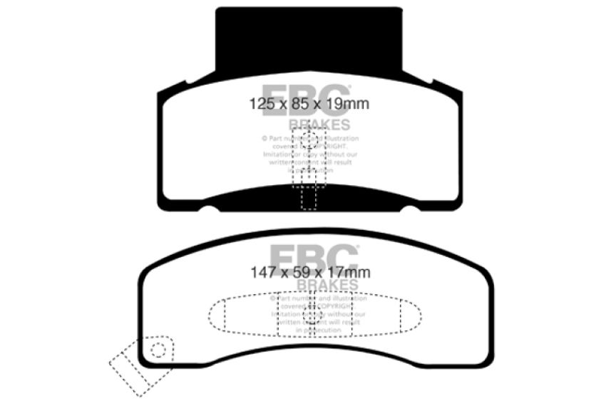 EBC Brakes DP61268 6000 Series Greenstuff Truck/SUV Brakes Disc Pads