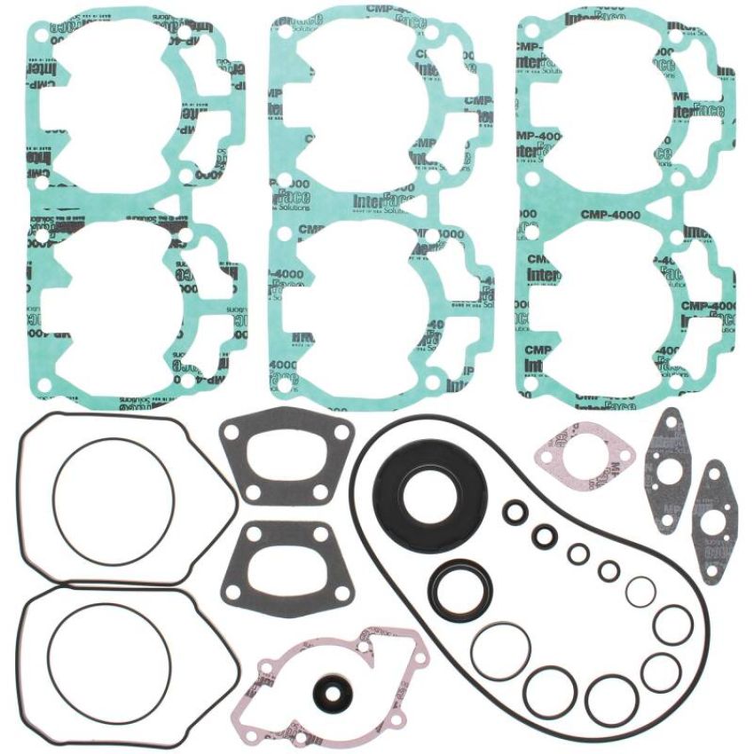 Vertex Pistons 711256 Vertex Gaskets 2001 Ski-Doo Formula 500/DLX LC Complete Gasket Kit w/ Oil Seals