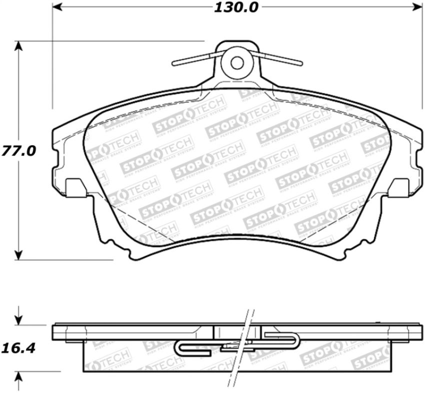 Stoptech 308.08370 Street Brake Pads