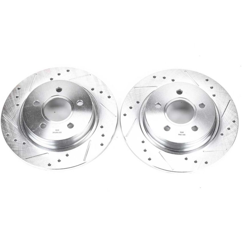 PowerStop EBR1066XPR PowerStop Evolution Performance Drilled, Slotted & Plated Brake Rotor Pair