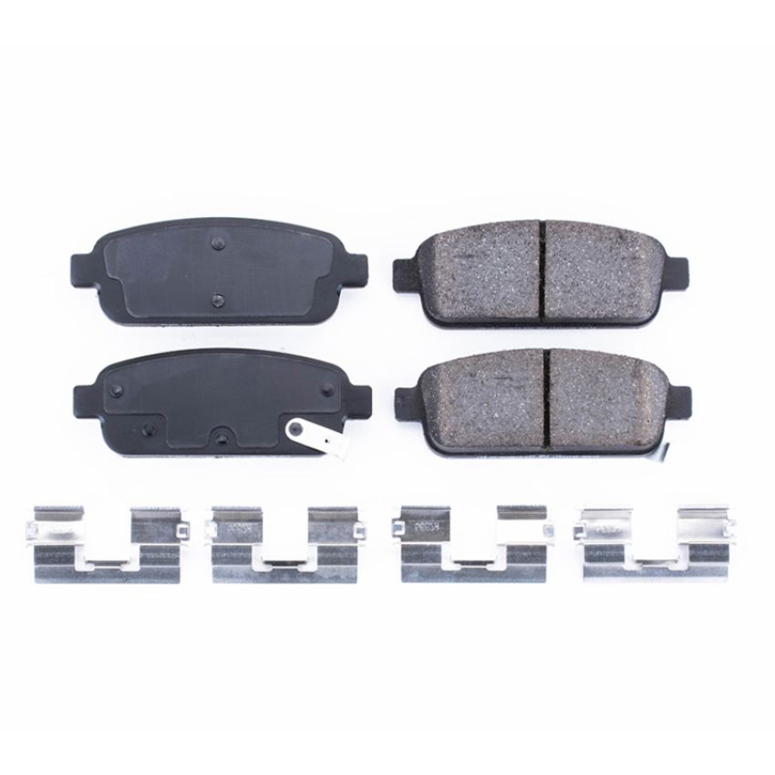 PowerStop 17-1468 PowerStop - Z17 Low-Dust Ceramic Brake Pads with Hardware
