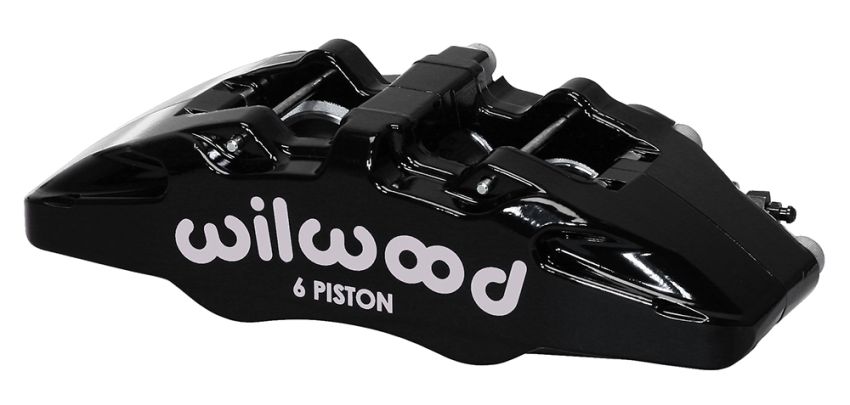 Wilwood 120-13430-BK Caliper-Forged Dynapro 6 5.25in Mount-R/H 1.62/1.38in/1.38in Pistons .38in Disc