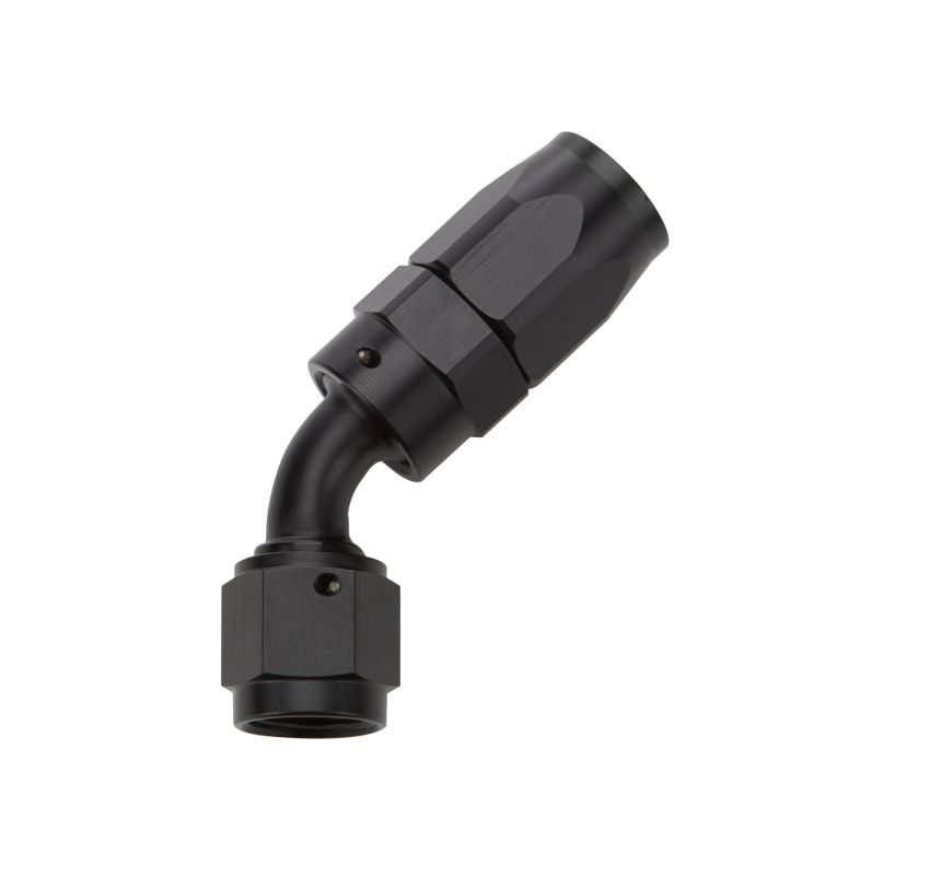 ALLSTAR PERFORMANCE ALL49332 Reusable Hose End Black 45 Deg Elbow -6