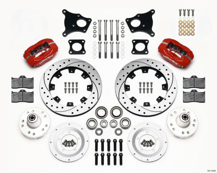 Wilwood 140-13395 Forged Dynalite Front Kit 12.19in AMC 71-76 OE Disc w/o Bendix Brakes