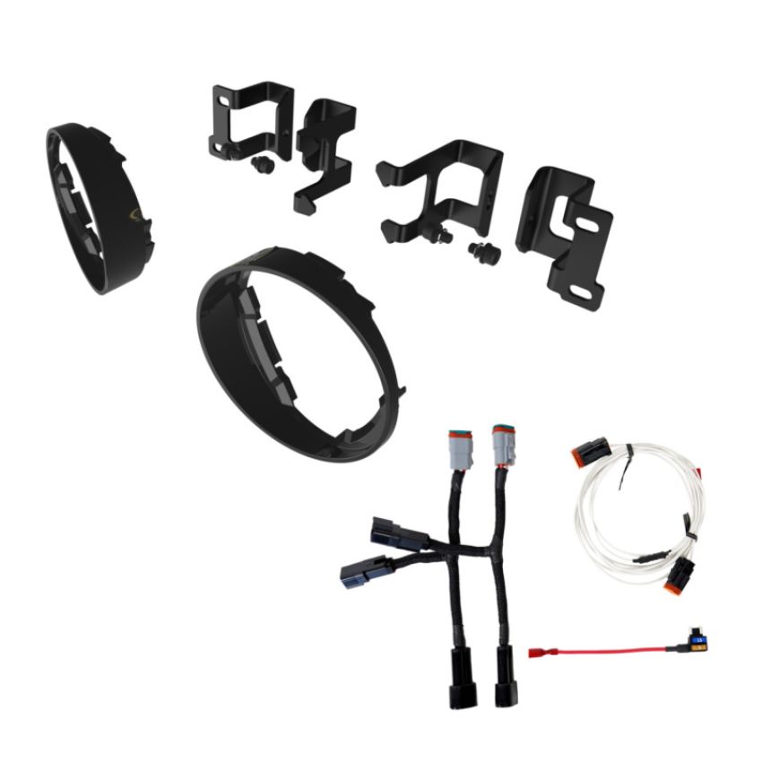 KC HiLiTES 7471 FLEX ERA 3 - Fog Pocket - Brackets Bezels - Round - Toyota