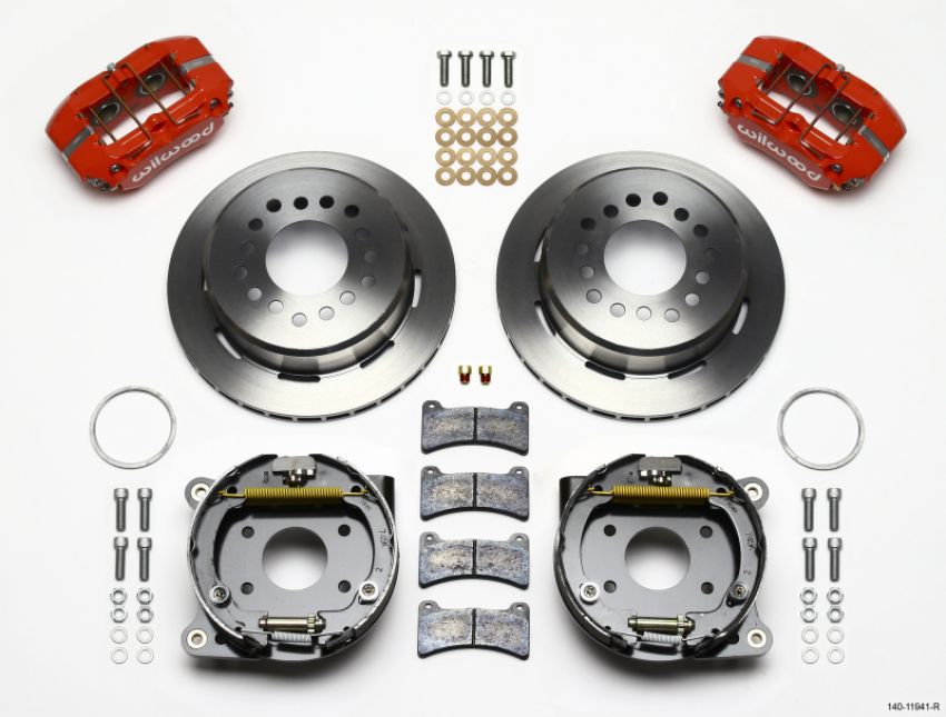 Wilwood 140-11941-R Dynapro Low-Profile 11.00in P-Brake Kit - Red AMC 71-74 2.60in Offset