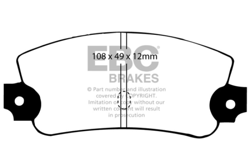 EBC Brakes DP2231 Greenstuff 2000 Series Sport Brake Pads