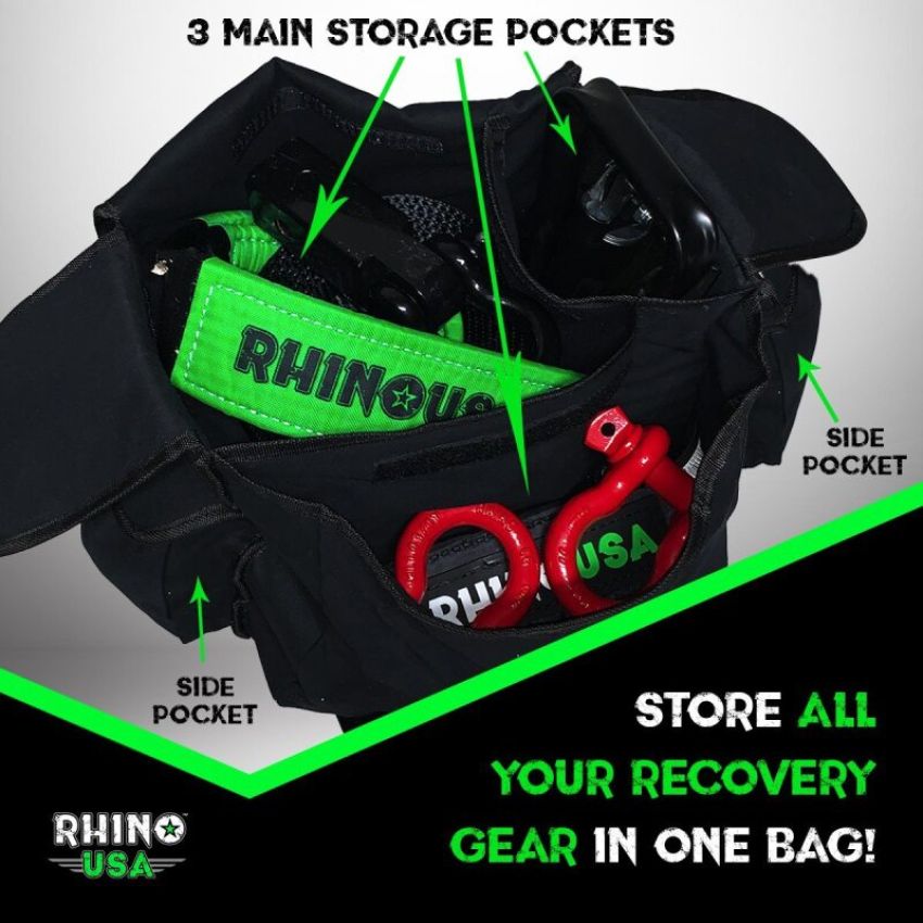 Rhino USA RNO-RECOVERY-BAG Ultimate Recovery Gear Storage Bag (Black)