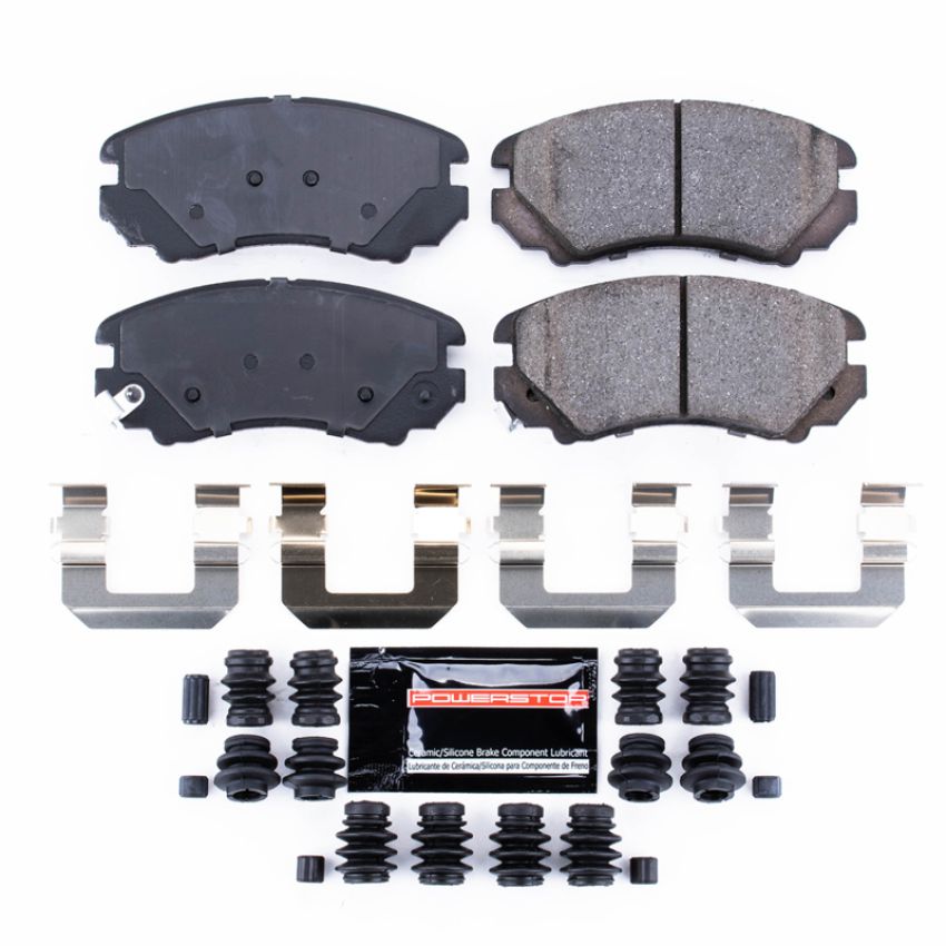 PowerStop Z23-924 PowerStop - Z23 Daily Driver Carbon-Fiber Ceramic Brake Pads with Hardware Kit
