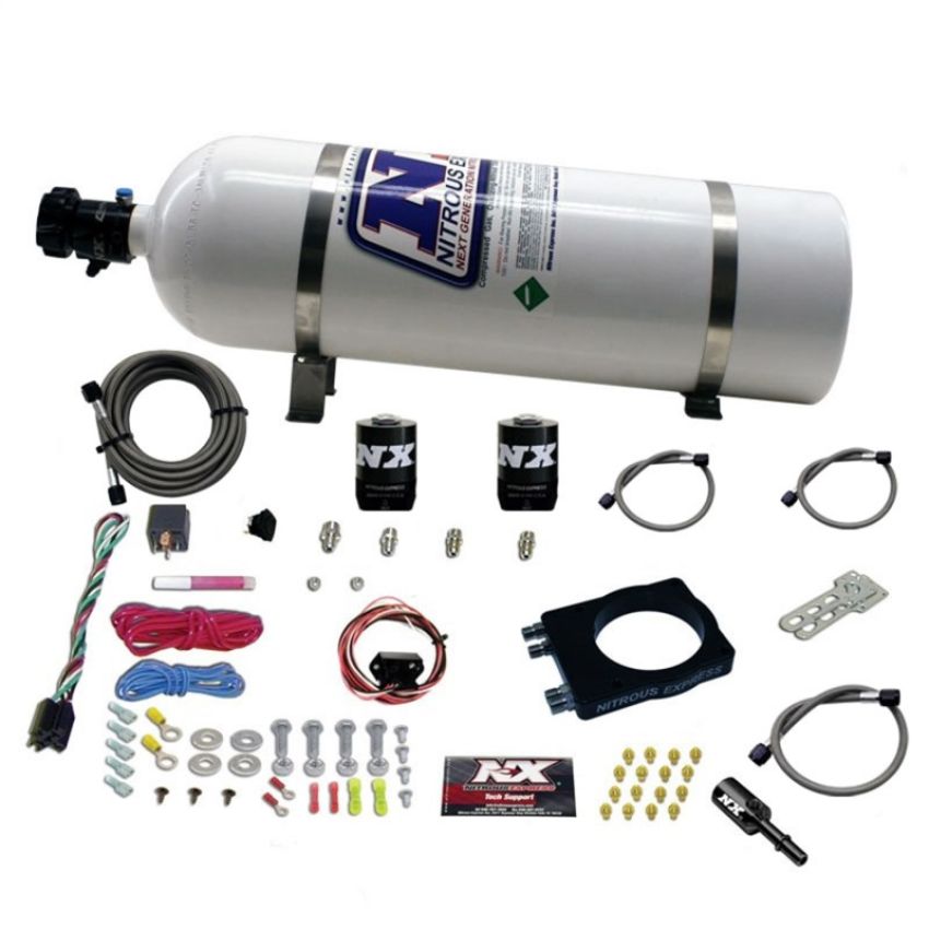 Nitrous Express 20944-15 DODGE HEMI PLATE SYSTEM (50-400HP) W/ 15LB BOTTLE