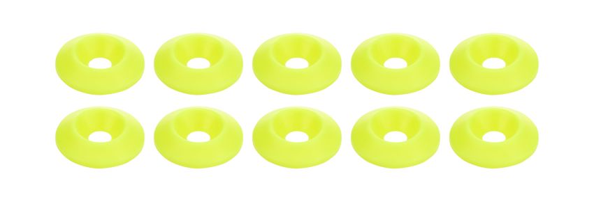 ALLSTAR PERFORMANCE ALL18698 Countersunk Washer Fluorescent Yellow 10pk