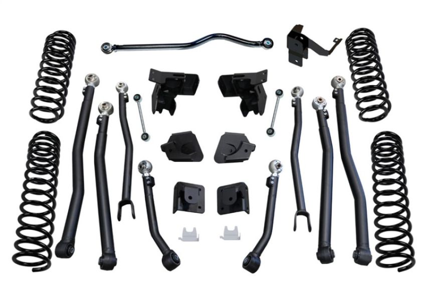 Superlift K201 07-18 Jeep Wrangler JK 4in Long Arm Kit - Shadow Shocks