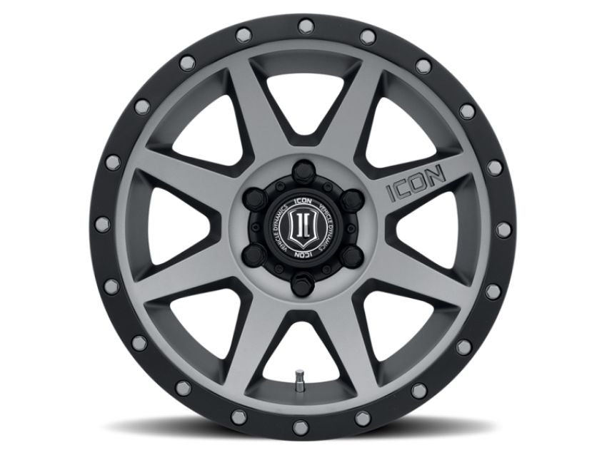 ICON Rebound 18x9 6x5.5 25mm Offset 5.75in BS 95.1mm mm Bore Titanium Wheel