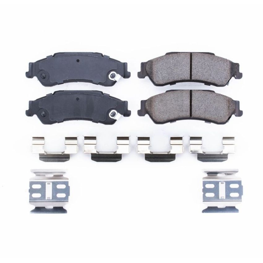 PowerStop 17-729 PowerStop - Z17 Low-Dust Ceramic Brake Pads with Hardware