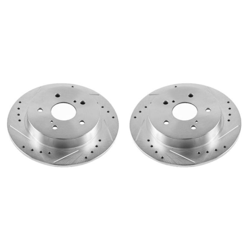 PowerStop JBR1505XPR PowerStop Evolution Performance Drilled, Slotted & Plated Brake Rotor Pair