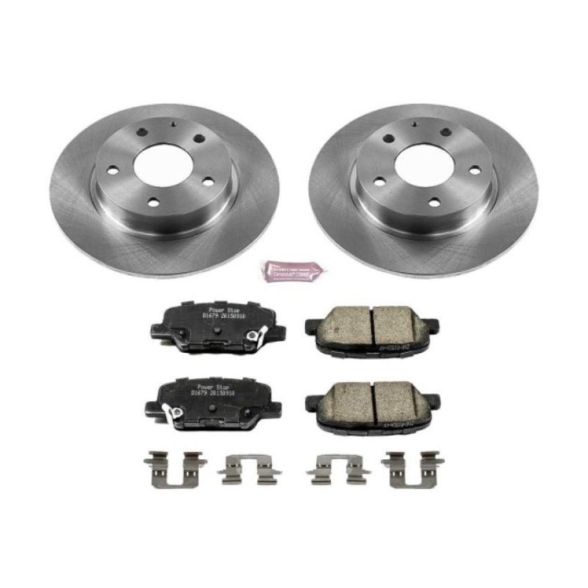 PowerStop KOE6962 OE Stock Replacement Low-Dust Ceramic Brake Pad and Rotor Kit