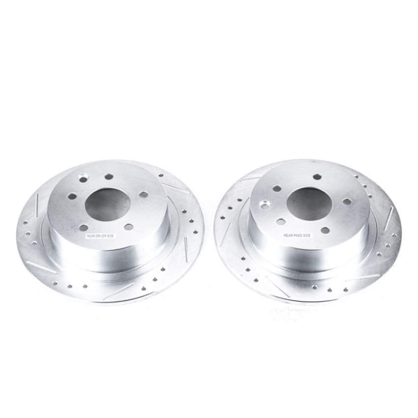 PowerStop JBR1102XPR PowerStop Evolution Performance Drilled, Slotted & Plated Brake Rotor Pair