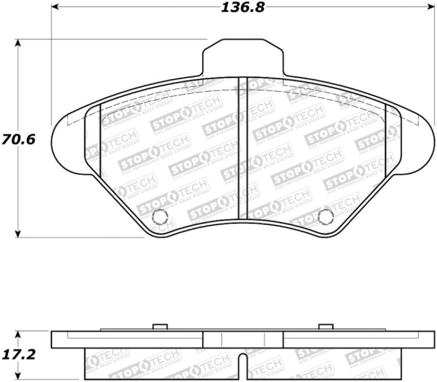 Stoptech 308.06000 Street Brake Pads - Front