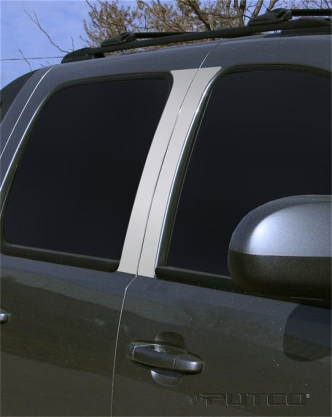 Putco 402609 07-13 Chevy Avalanche - 4pcs Stainless Steel Pillar Posts Classic