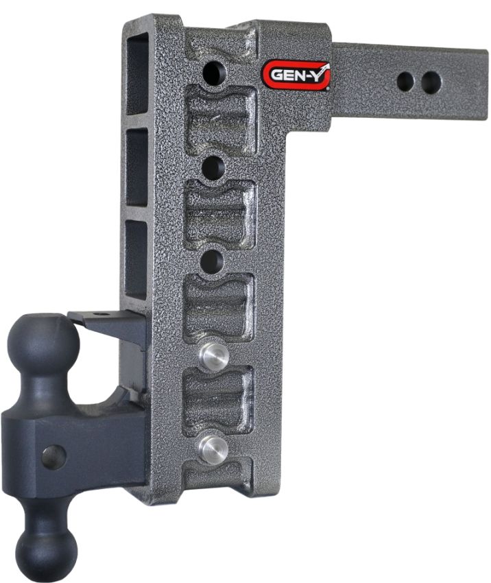 GEN-Y Hitch GH-1625 Gen-Y Mega Duty 2.5in Shank 12in Drop 3.5K TW 32K Hitch w/GH-0161 Dual-Ball/Pintle Lock
