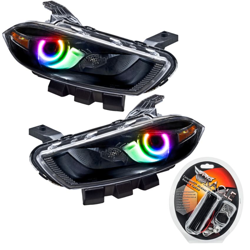Oracle Lighting 7169-330 SMD Pre-Assembled Headlights, Halogen, Black Bezel, ColorSHIFT