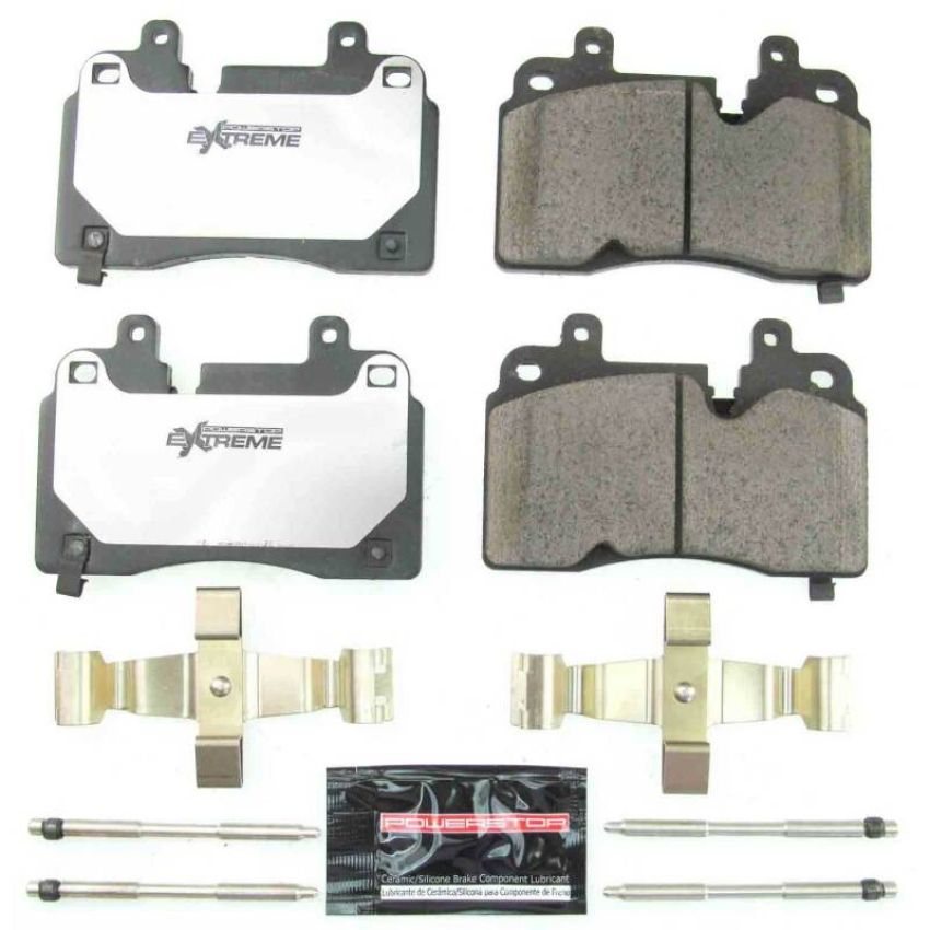 PowerStop Z26-8007 PowerStop - Z26 Performance Carbon-Fiber Ceramic Brake Pads with Hardware Kit
