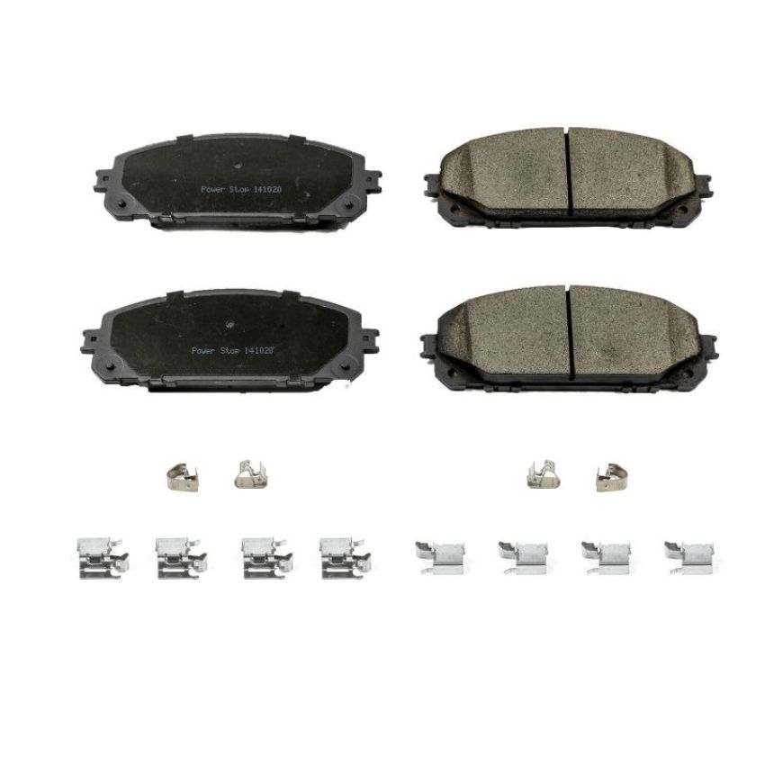 PowerStop 17-1709 PowerStop - Z17 Low-Dust Ceramic Brake Pads with Hardware