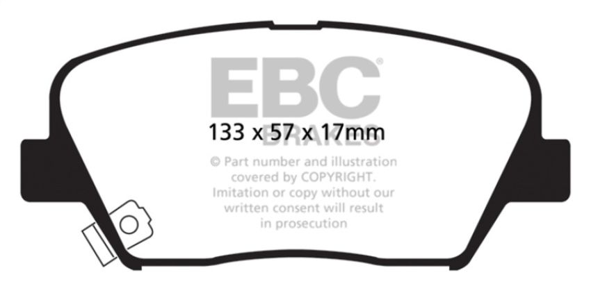 EBC Brakes DP21863 Greenstuff 2000 Series Sport Brake Pads