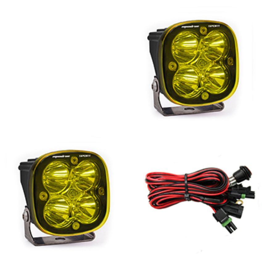 Baja Designs 557811 Squadron Sport Black LED Auxiliary Light Pod Pair