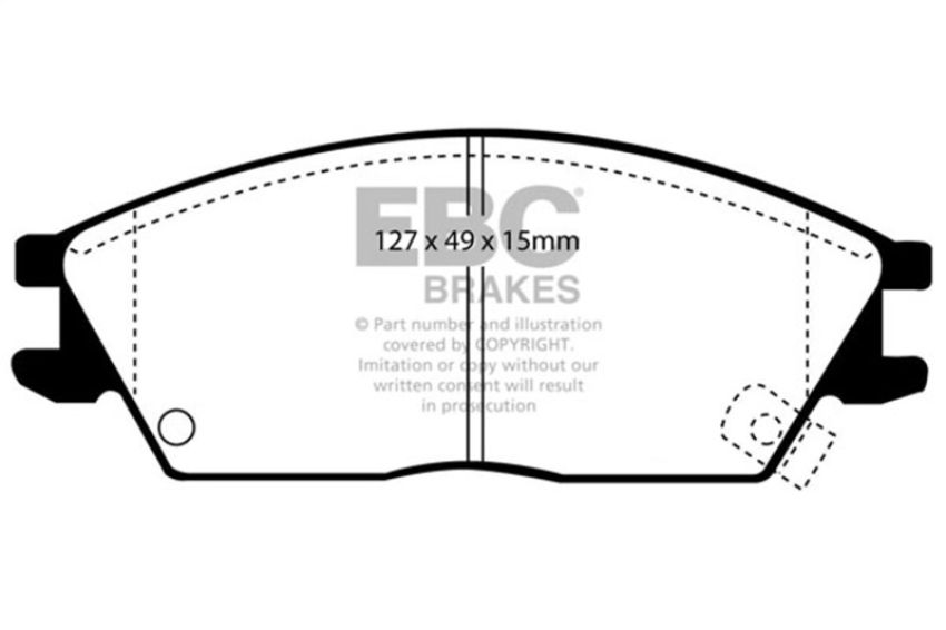 EBC Brakes DP2803 Greenstuff 2000 Series Sport Brake Pads