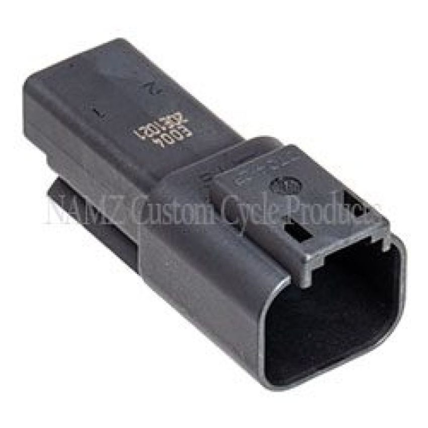 NAMZ DR-2B Deutsch DT Series 2-Wire Receptacle & Wedgelock - Black (HD 72102-94BK)