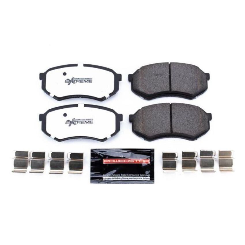 PowerStop Z36-389 PowerStop - Z36 Truck and SUV Carbon-Fiber Ceramic Brake Pads with Hardware Kit