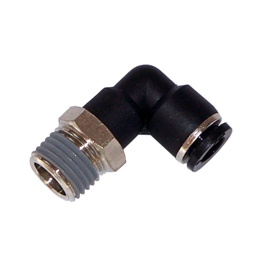 Kleinn Air Horns 51414PL Kleinn 1/4In OD Tubing 1/4In M NPT Elbow Push-to-Connect Fitting