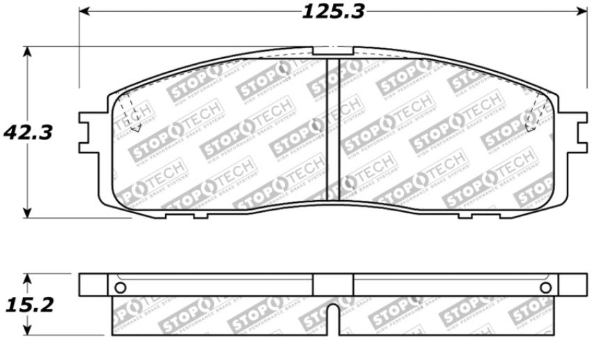 Stoptech 309.06220 Performance 87-92 MK3 Supra Rear Brake Pads