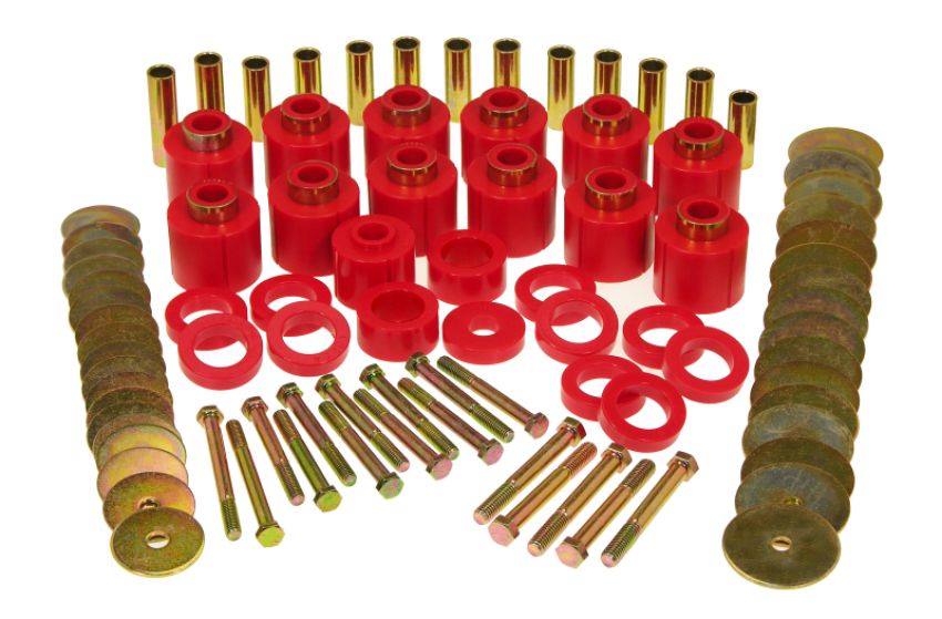 Prothane 1-112 81-86 Jeep CJ8 1in Lift Body Mount - Red