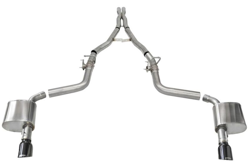 CORSA Performance 21072BLK Corsa 2015-2023 Charger SRT/Hellcat/Redeye 2.75in Valved Catback DRE w/ Single 4.5in Blk PVD Tips