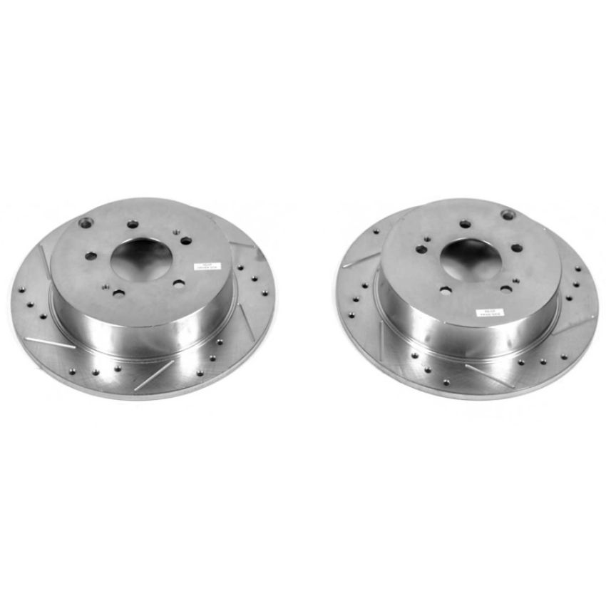 PowerStop JBR1123XPR PowerStop Evolution Performance Drilled, Slotted & Plated Brake Rotor Pair