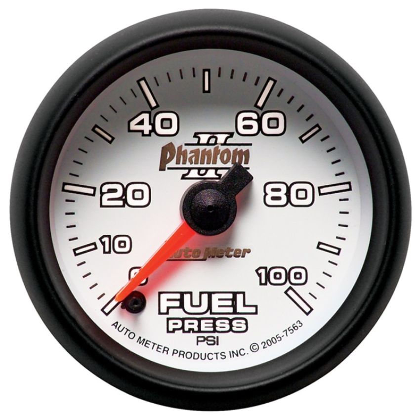 AutoMeter 7563 GAUGE, FUEL PRESSURE, 2 1/16