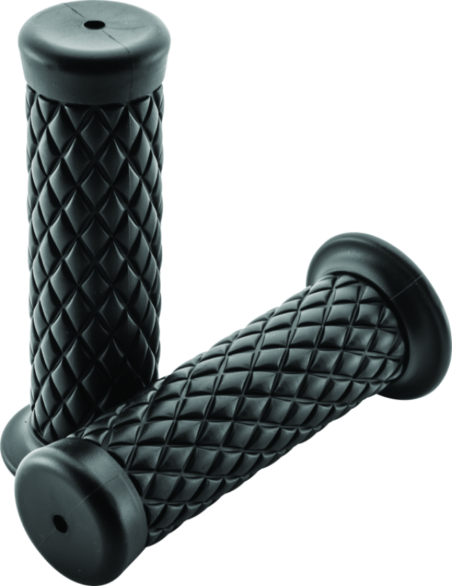 BikeMaster 102296 Quilted Grips - Black