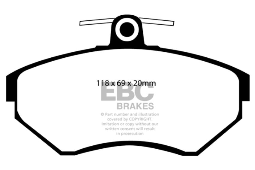EBC Brakes UD780 Ultimax OEM Replacement Brake Pads