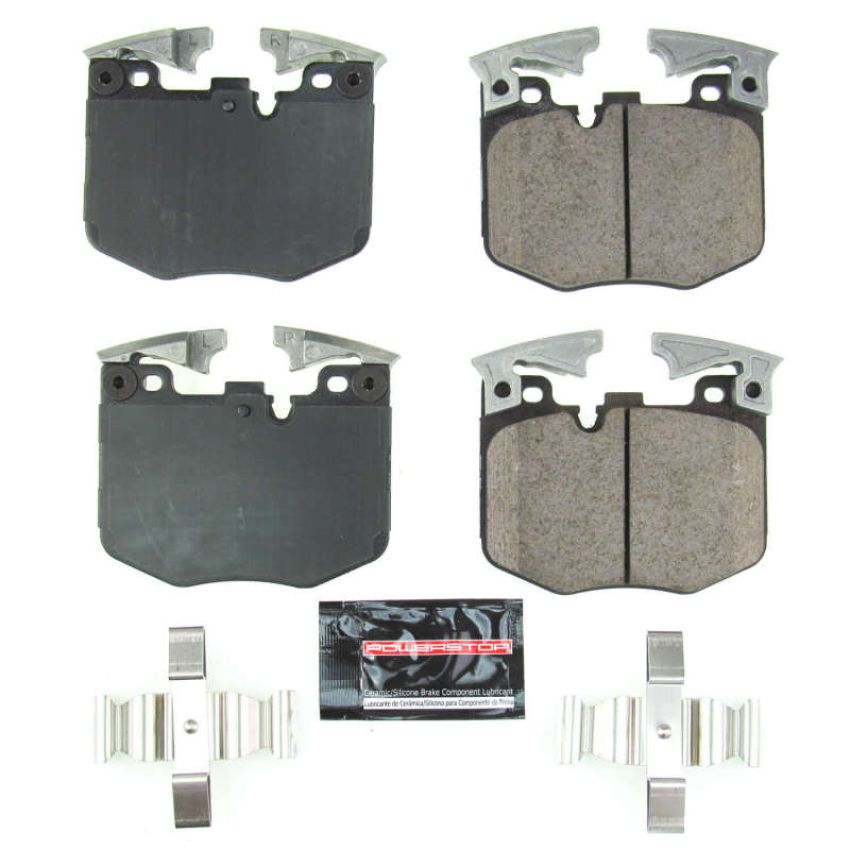 PowerStop Z23-1867 PowerStop - Z23 Daily Driver Carbon-Fiber Ceramic Brake Pads with Hardware Kit