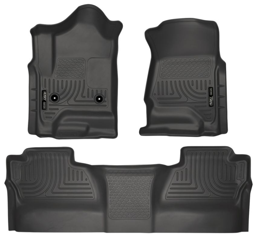 HUSKY LINERS HSK98231 15-   GM 2500HD Crew Cab Floor Liners Black