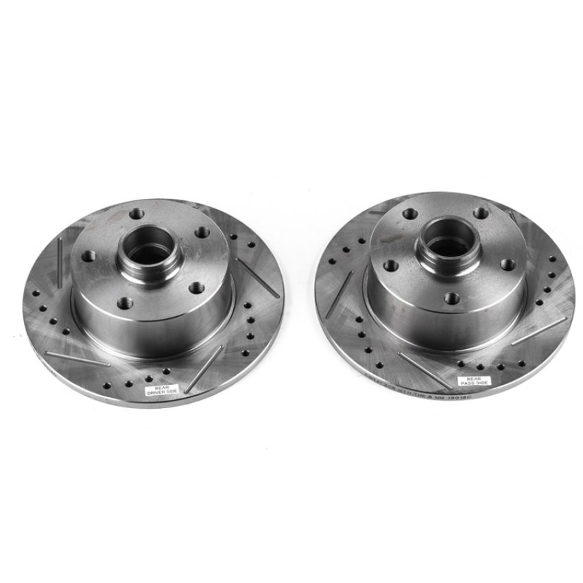 PowerStop EBR472XPR PowerStop Evolution Performance Drilled and Slotted Rotor Pair