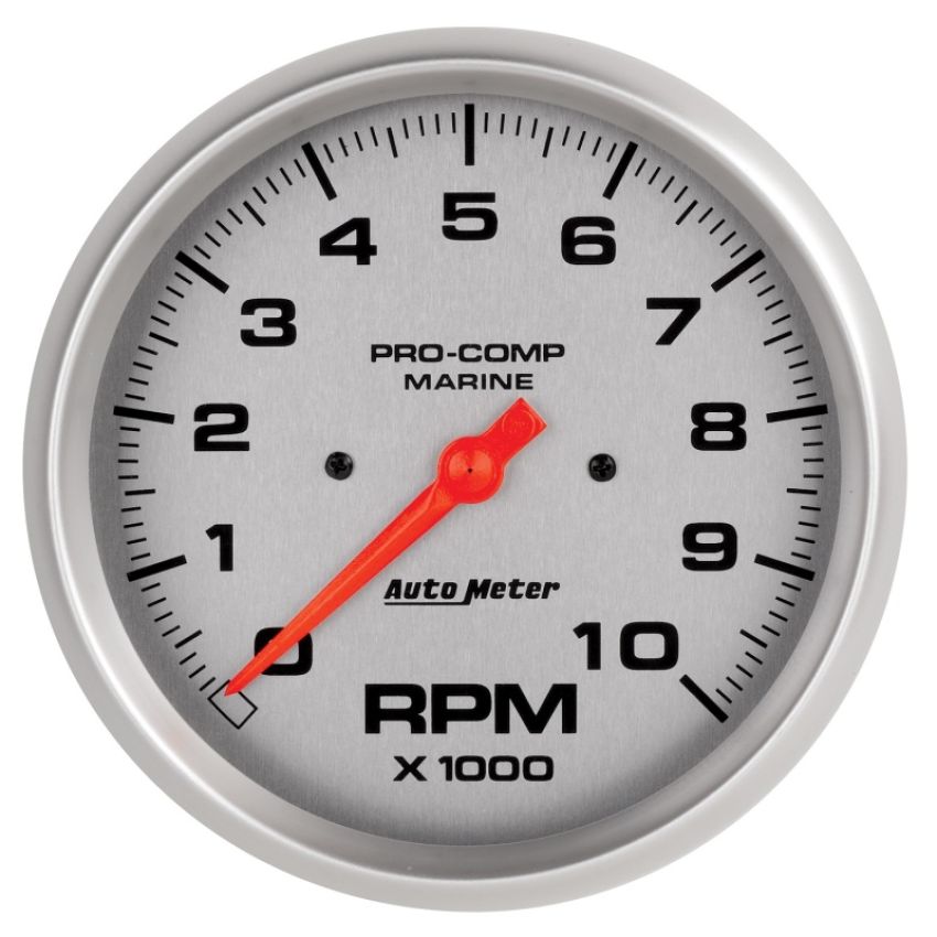 AUTOMETER ATM200801-33 5in U/L Tachometer Gauge 10000 RPM Silver