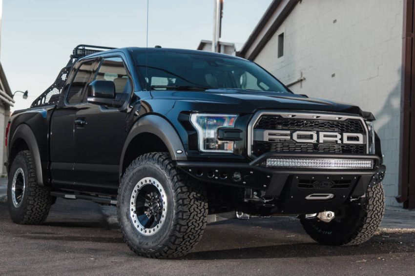 Addictive Desert Designs F113782880103 17-18 Ford F-150 Raptor Stealth R Front Bumper w/ Winch Mount