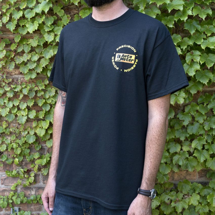 AutoMeter 0422L T-SHIRT, ADULT LARGE, BLACK, 'COMPETITION INSTRUMENTS'