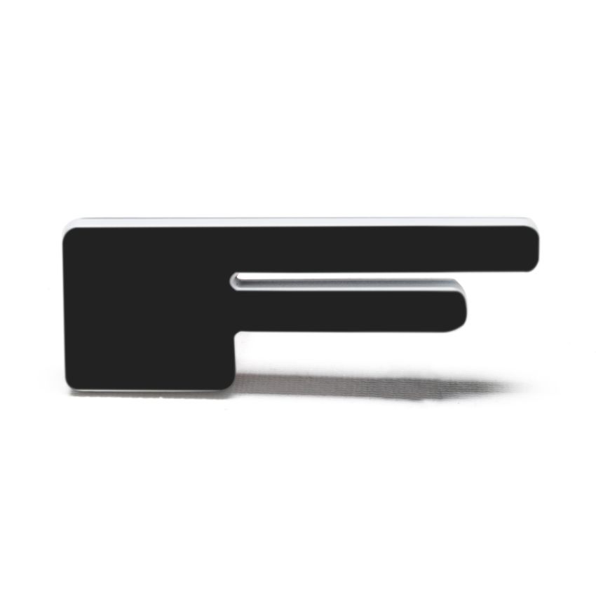 Oracle Lighting 3141-F-005 Universal Illuminated LED Letter Badges - Matte Black Surface Finish - F