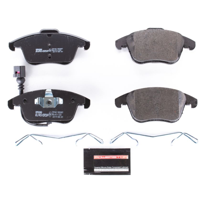 PowerStop ESP1403 EuroStop ECE-R90 Certified Brake Pad Set