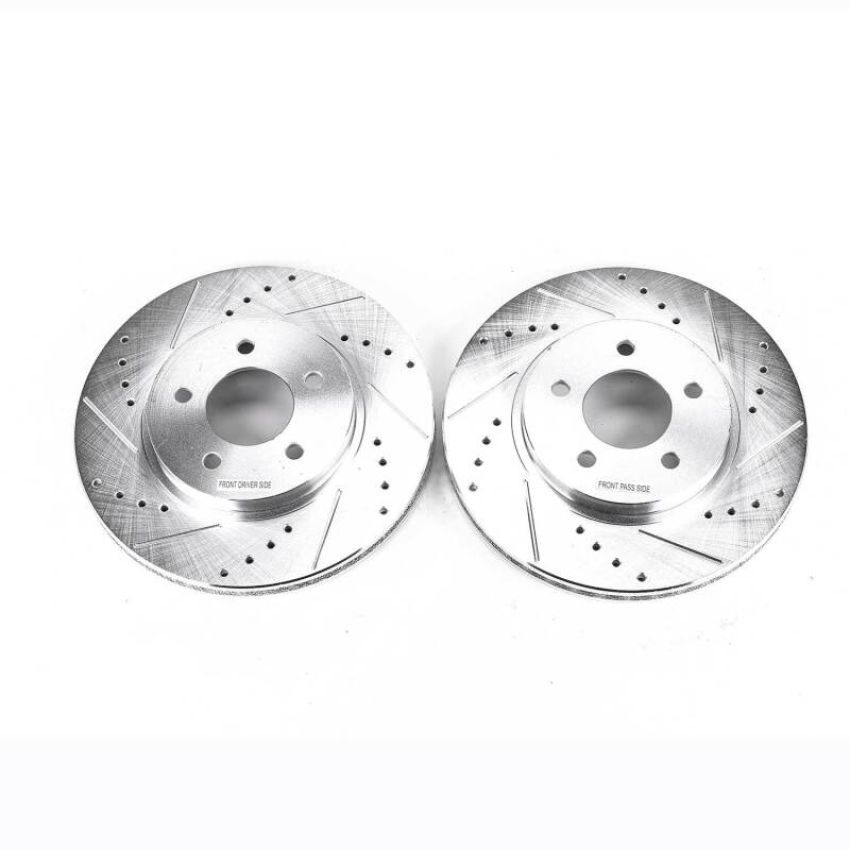 PowerStop AR85103XPR PowerStop Evolution Performance Drilled, Slotted & Plated Brake Rotor Pair