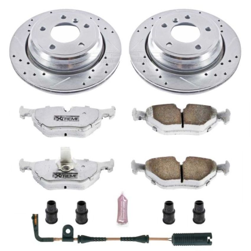 PowerStop K3126-26 Z26 Street Performance Ceramic Brake Pad and Drilled & Slotted Rotor Kit